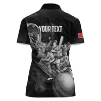 Personalized Isle of Man Cricket Women Polo Shirt Go Champion - Wonder Print Shop