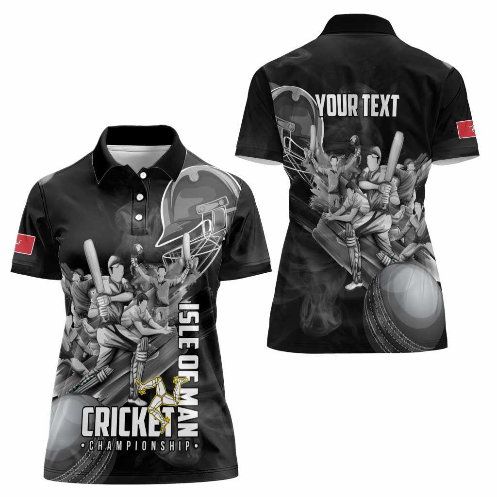 Personalized Isle of Man Cricket Women Polo Shirt Go Champion - Wonder Print Shop