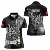 Personalized Isle of Man Cricket Women Polo Shirt Go Champion - Wonder Print Shop