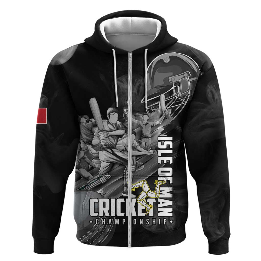 Personalized Isle of Man Cricket Zip Hoodie Go Champion - Wonder Print Shop
