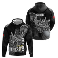 Personalized Isle of Man Cricket Zip Hoodie Go Champion - Wonder Print Shop