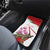 Lebanon Striped Hyena Car Mats With Cyclamen Flowers - Wonder Print Shop