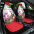 Lebanon Striped Hyena Car Seat Cover With Cyclamen Flowers - Wonder Print Shop