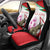 Lebanon Striped Hyena Car Seat Cover With Cyclamen Flowers - Wonder Print Shop