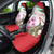 Lebanon Striped Hyena Car Seat Cover With Cyclamen Flowers - Wonder Print Shop