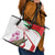 Lebanon Striped Hyena Leather Tote Bag With Cyclamen Flowers - Wonder Print Shop