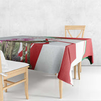 Lebanon Striped Hyena Tablecloth With Cyclamen Flowers - Wonder Print Shop