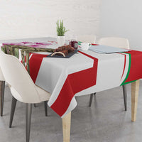 Lebanon Striped Hyena Tablecloth With Cyclamen Flowers - Wonder Print Shop