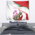 Lebanon Striped Hyena Tapestry With Cyclamen Flowers - Wonder Print Shop