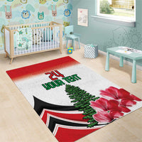 Custom Lebanon Independence Day Area Rug Cyclamen Flowers Blooming - Wonder Print Shop