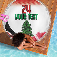 Custom Lebanon Independence Day Beach Blanket Cyclamen Flowers Blooming - Wonder Print Shop