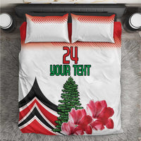 Custom Lebanon Independence Day Bedding Set Cyclamen Flowers Blooming - Wonder Print Shop