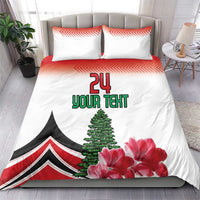 Custom Lebanon Independence Day Bedding Set Cyclamen Flowers Blooming - Wonder Print Shop