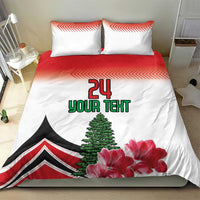Custom Lebanon Independence Day Bedding Set Cyclamen Flowers Blooming - Wonder Print Shop