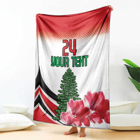 Custom Lebanon Independence Day Blanket Cyclamen Flowers Blooming