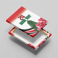 Custom Lebanon Independence Day Canvas Wall Art Cyclamen Flowers Blooming - Wonder Print Shop