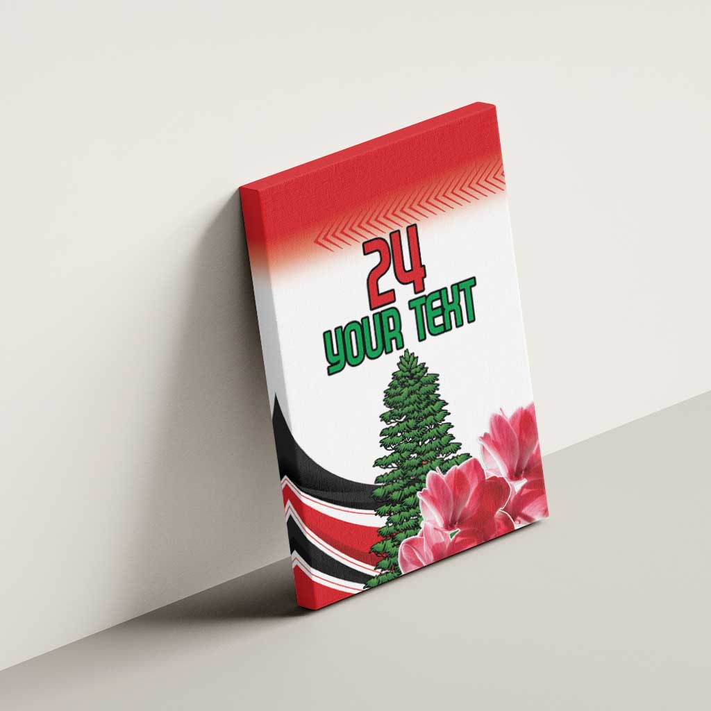 Custom Lebanon Independence Day Canvas Wall Art Cyclamen Flowers Blooming - Wonder Print Shop