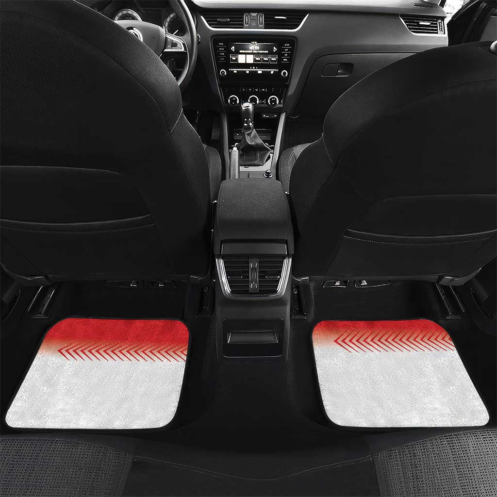 Custom Lebanon Independence Day Car Mats Cyclamen Flowers Blooming - Wonder Print Shop