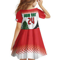 Custom Lebanon Independence Day Family Matching Off Shoulder Maxi Dress and Hawaiian Shirt Cyclamen Flowers Blooming - Wonder Print Shop