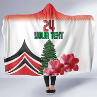 Custom Lebanon Independence Day Hooded Blanket Cyclamen Flowers Blooming