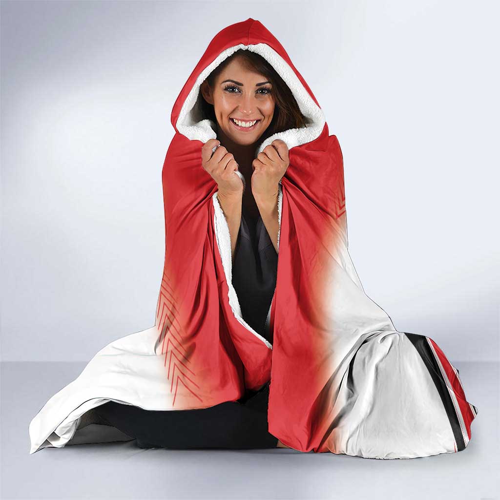 Custom Lebanon Independence Day Hooded Blanket Cyclamen Flowers Blooming