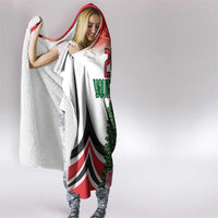 Custom Lebanon Independence Day Hooded Blanket Cyclamen Flowers Blooming