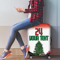 Custom Lebanon Independence Day Luggage Cover Cyclamen Flowers Blooming - Wonder Print Shop