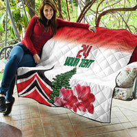 Custom Lebanon Independence Day Quilt Cyclamen Flowers Blooming - Wonder Print Shop
