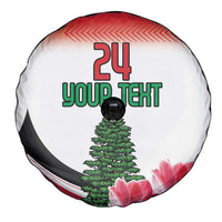 Custom Lebanon Independence Day Spare Tire Cover Cyclamen Flowers Blooming - Wonder Print Shop