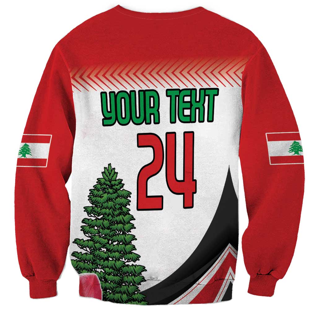 Custom Lebanon Independence Day Sweatshirt Cyclamen Flowers Blooming - Wonder Print Shop