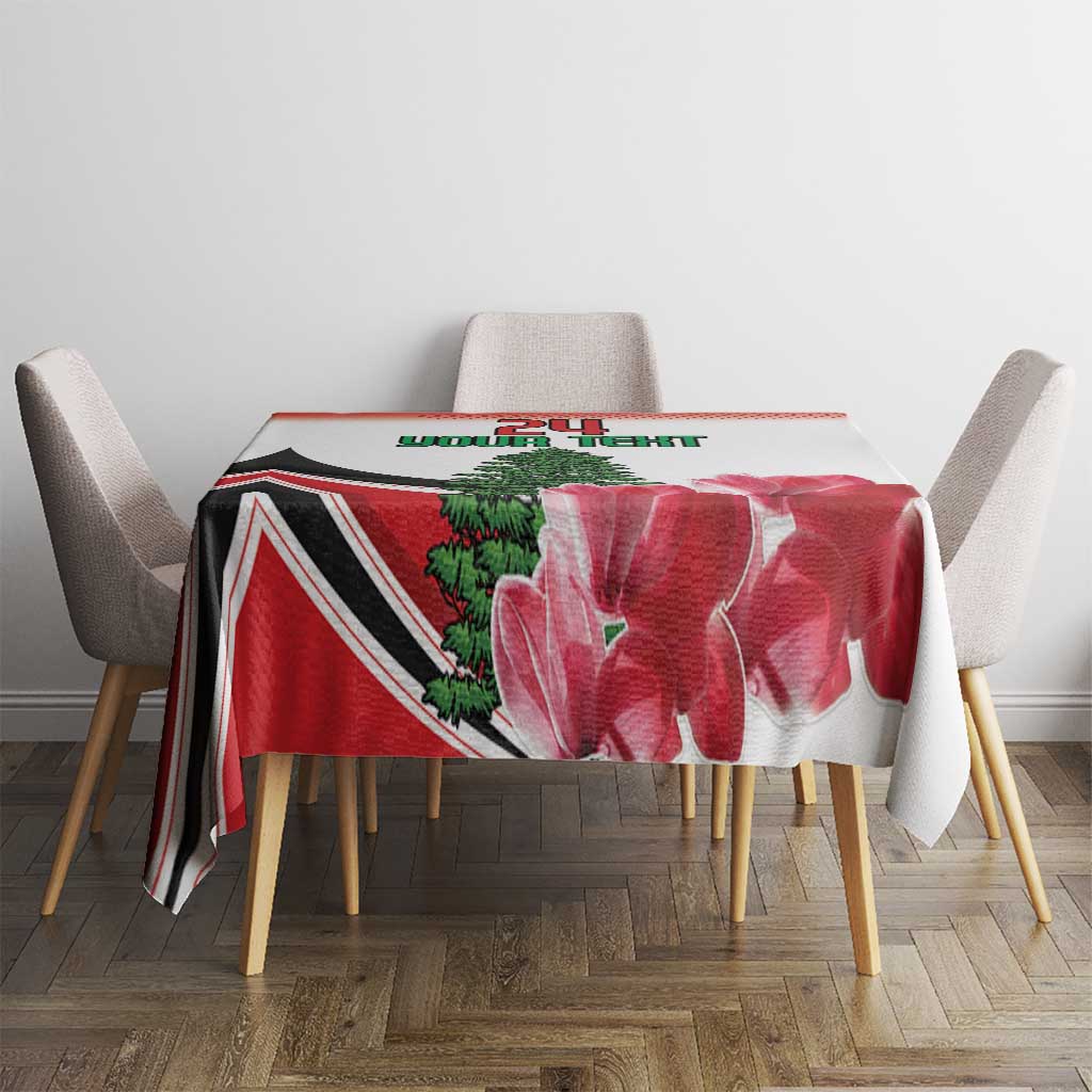 Custom Lebanon Independence Day Tablecloth Cyclamen Flowers Blooming - Wonder Print Shop