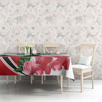 Custom Lebanon Independence Day Tablecloth Cyclamen Flowers Blooming - Wonder Print Shop