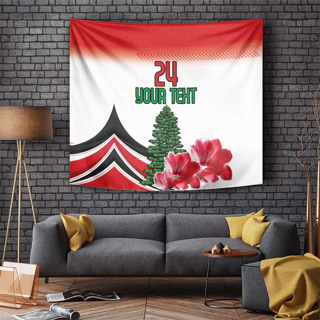 Custom Lebanon Independence Day Tapestry Cyclamen Flowers Blooming - Wonder Print Shop