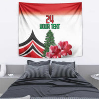 Custom Lebanon Independence Day Tapestry Cyclamen Flowers Blooming - Wonder Print Shop