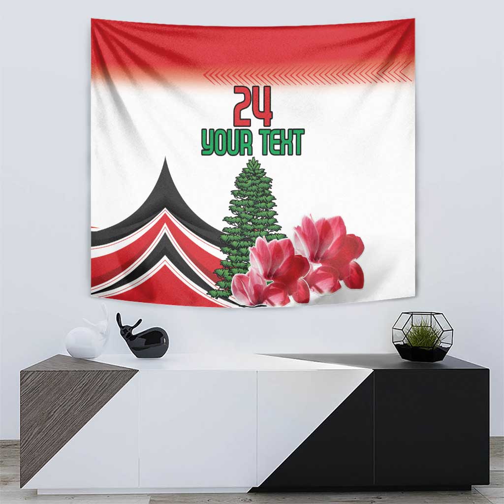 Custom Lebanon Independence Day Tapestry Cyclamen Flowers Blooming - Wonder Print Shop
