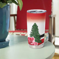 Custom Lebanon Independence Day Tumbler Cup Cyclamen Flowers Blooming - Wonder Print Shop