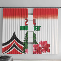 Custom Lebanon Independence Day Window Curtain Cyclamen Flowers Blooming - Wonder Print Shop