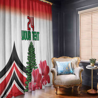 Custom Lebanon Independence Day Window Curtain Cyclamen Flowers Blooming - Wonder Print Shop