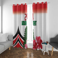 Custom Lebanon Independence Day Window Curtain Cyclamen Flowers Blooming - Wonder Print Shop