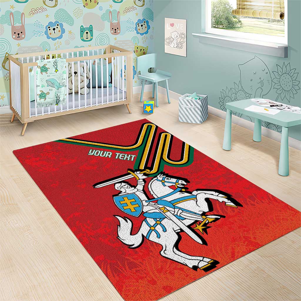 Personalized Lithuania Coat Of Arms Area Rug Special Version - Wonder Print Shop