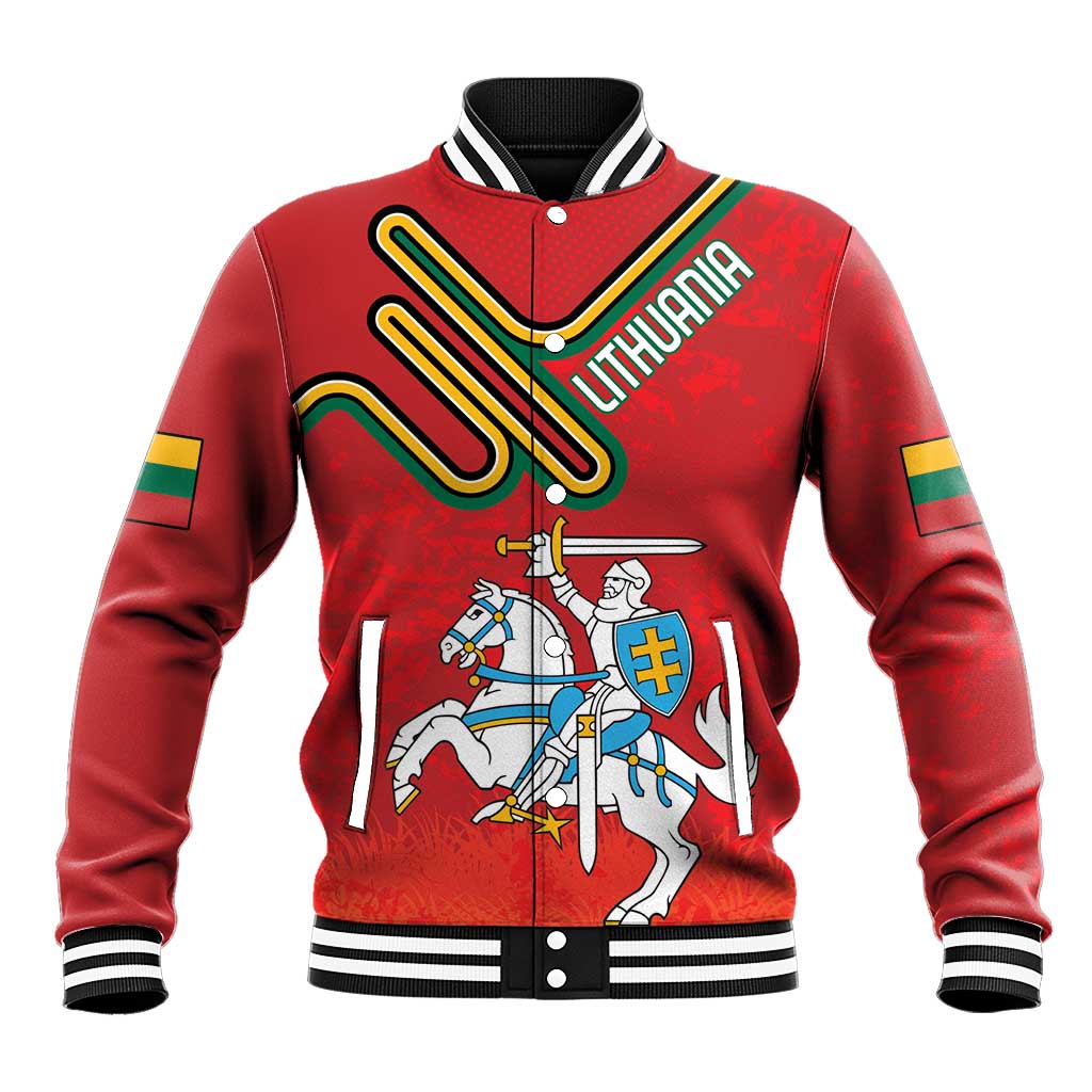 Personalized Lithuania Coat Of Arms Baseball Jacket Special Version - Wonder Print Shop