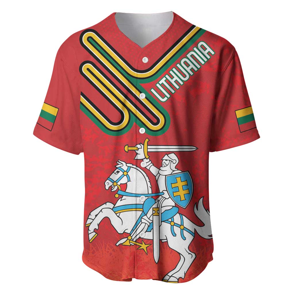 Personalized Lithuania Coat Of Arms Baseball Jersey Special Version - Wonder Print Shop