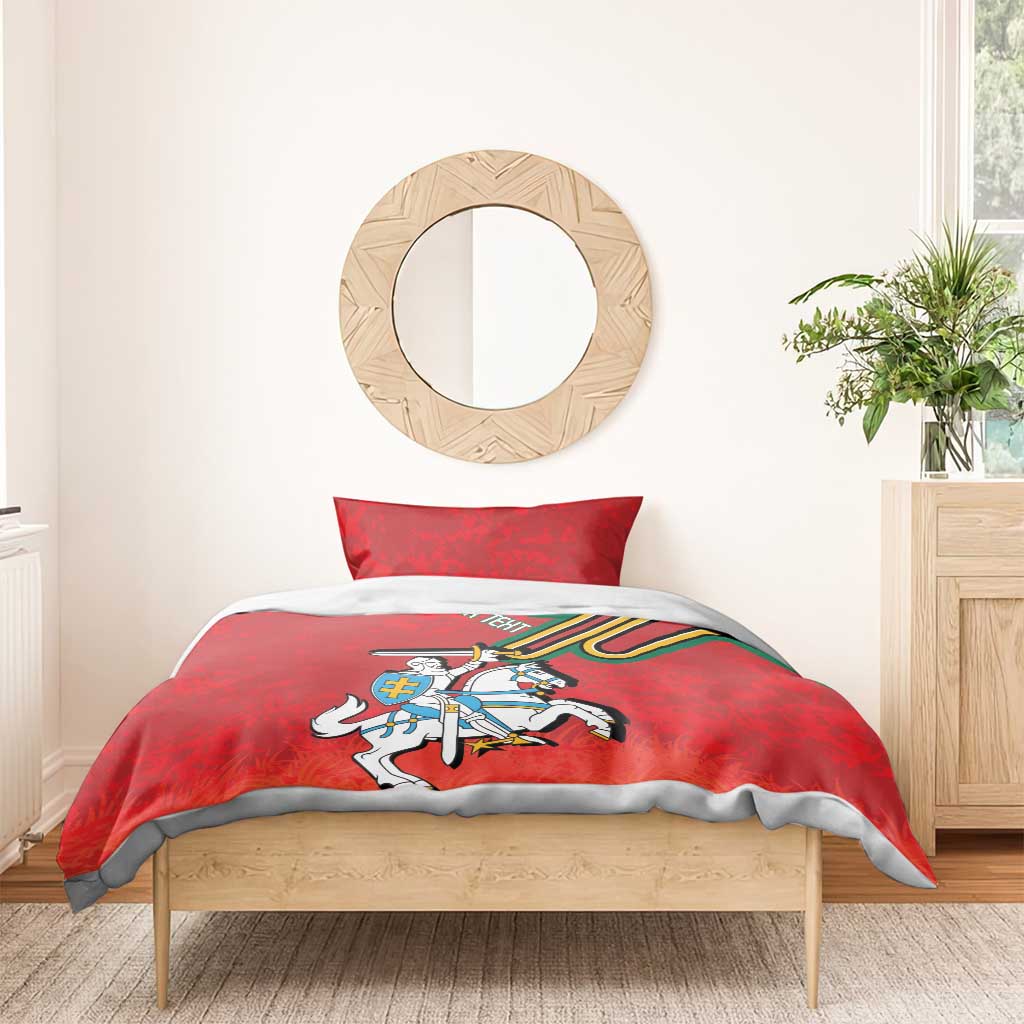 Personalized Lithuania Coat Of Arms Bedding Set Special Version - Wonder Print Shop
