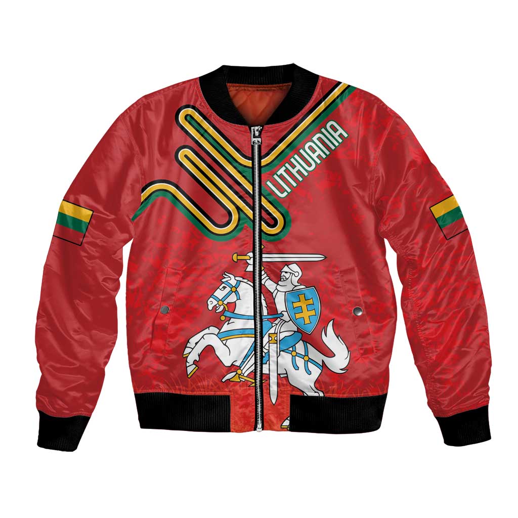 Personalized Lithuania Coat Of Arms Bomber Jacket Special Version - Wonder Print Shop