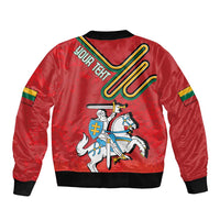 Personalized Lithuania Coat Of Arms Bomber Jacket Special Version - Wonder Print Shop