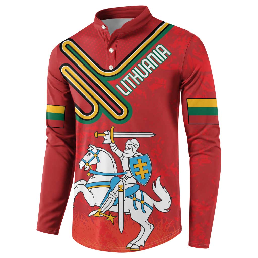 Personalized Lithuania Coat Of Arms Button Sweatshirt Special Version - Wonder Print Shop