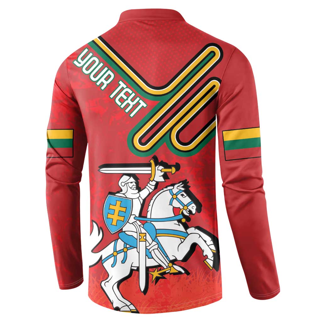 Personalized Lithuania Coat Of Arms Button Sweatshirt Special Version - Wonder Print Shop