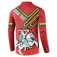 Personalized Lithuania Coat Of Arms Button Sweatshirt Special Version - Wonder Print Shop