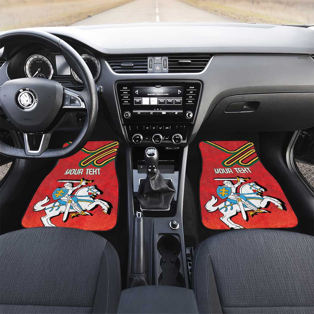 Personalized Lithuania Coat Of Arms Car Mats Special Version - Wonder Print Shop