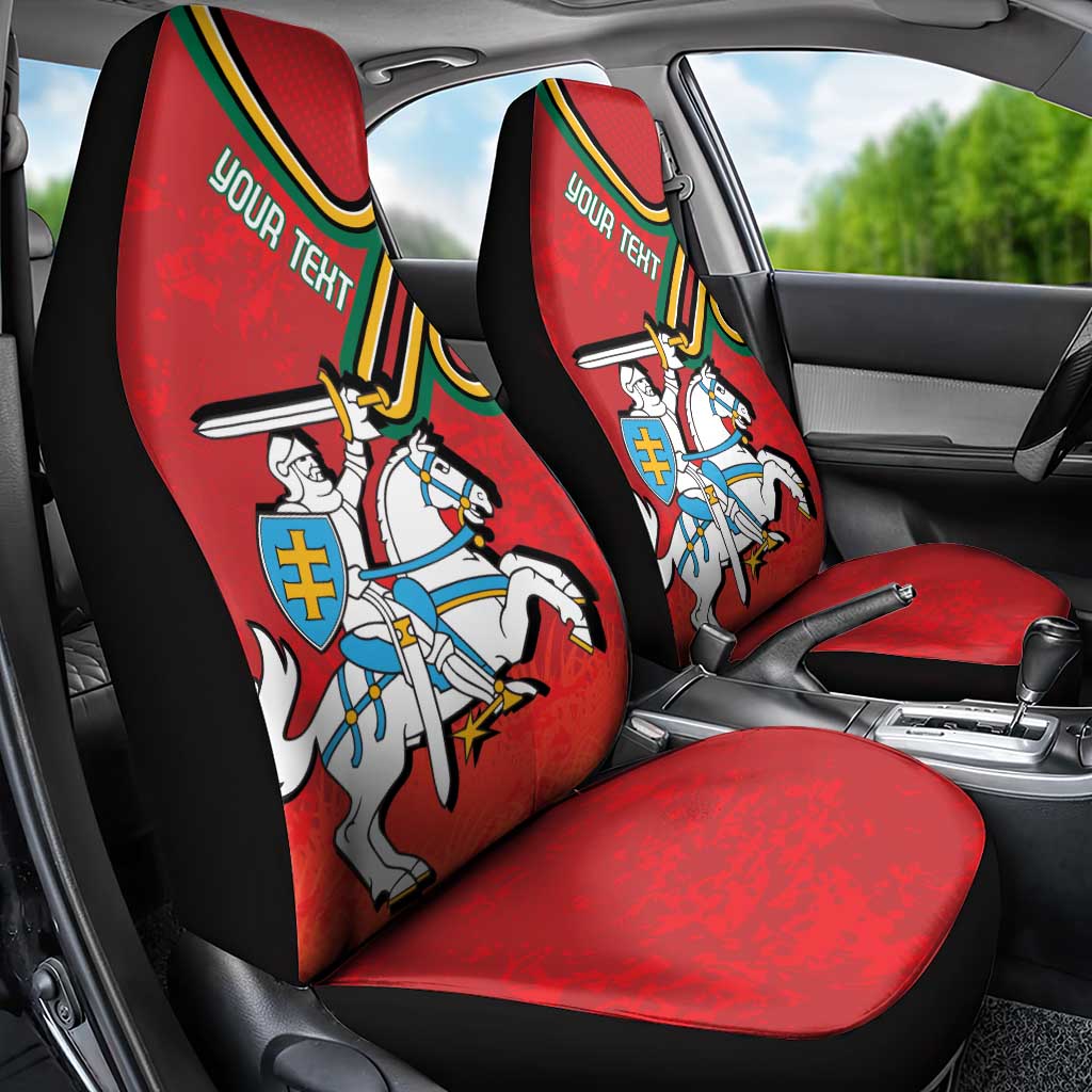 Personalized Lithuania Coat Of Arms Car Seat Cover Special Version - Wonder Print Shop